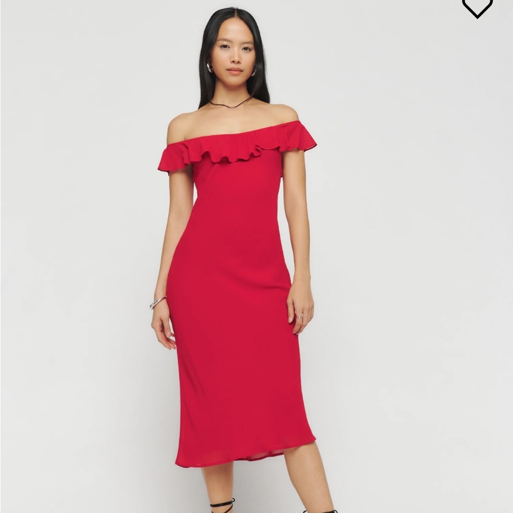 Reformation charm dress in Cherry size Large